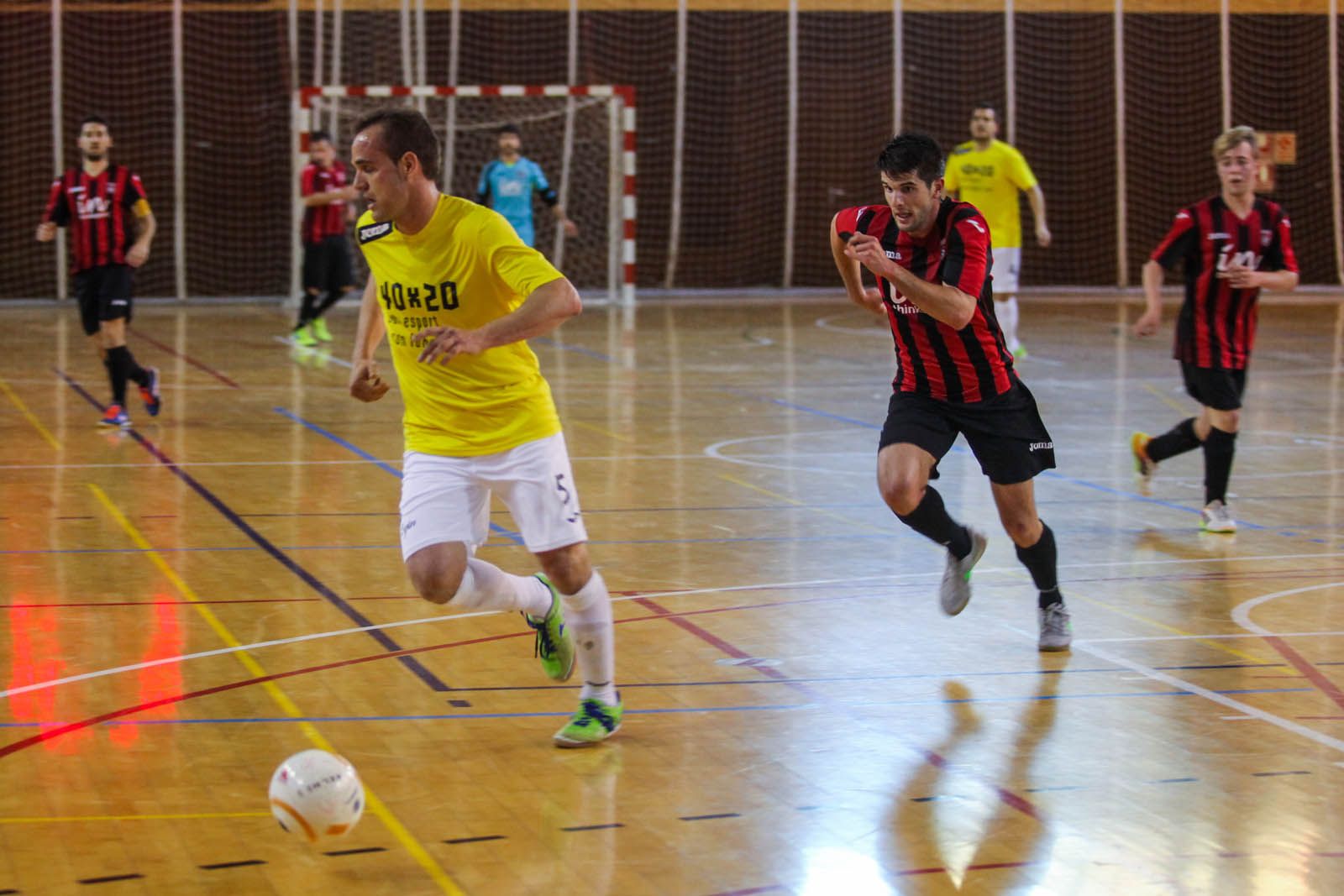 El FS Sant Cugat ha empatat (7-7) amb el CFS Linyola FOTO: Lali Puig