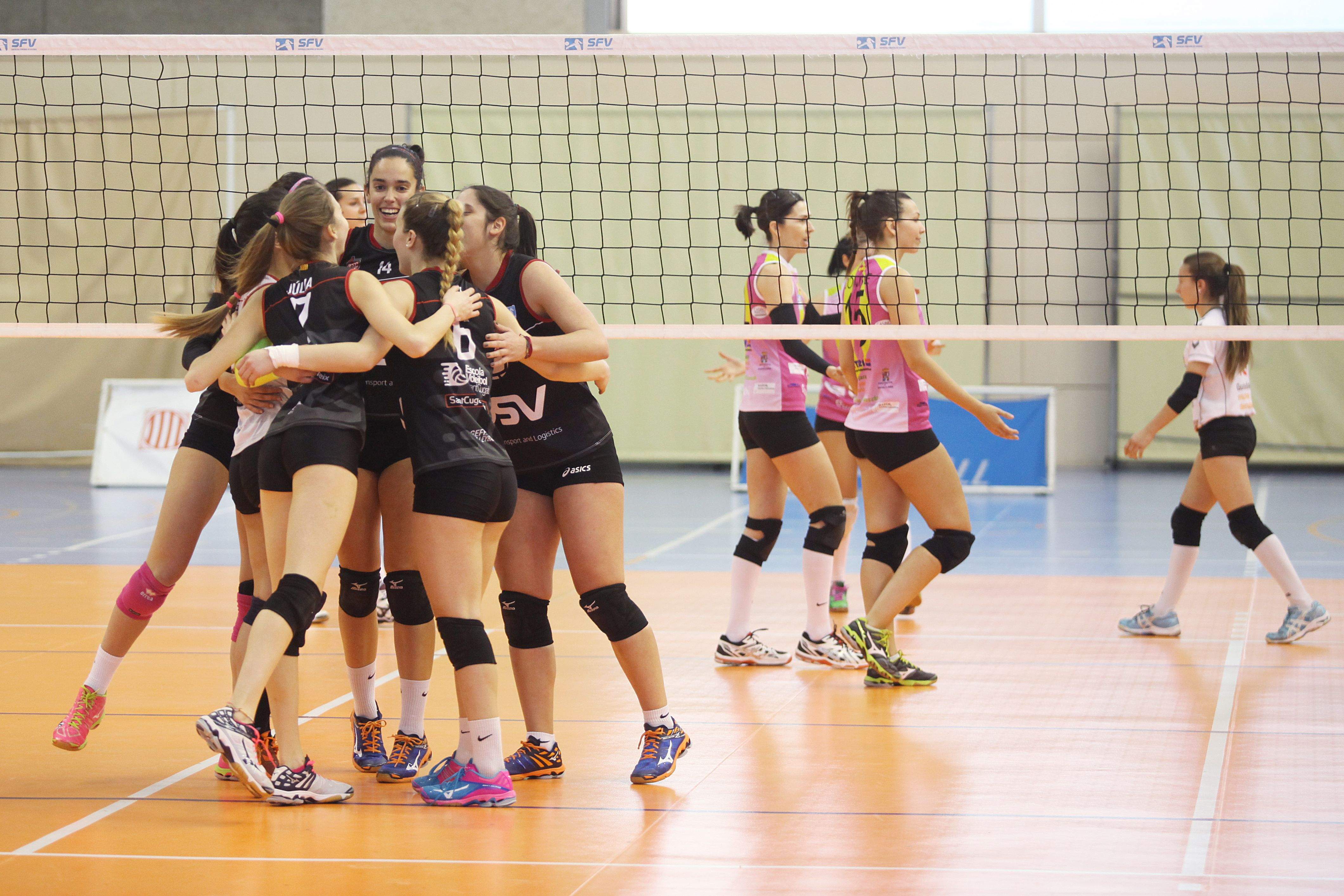 Voleibol Sant Cugat i Gualadajara s'han enfrontat quatre vegades aquesta temporada FOTO: Lali Puig