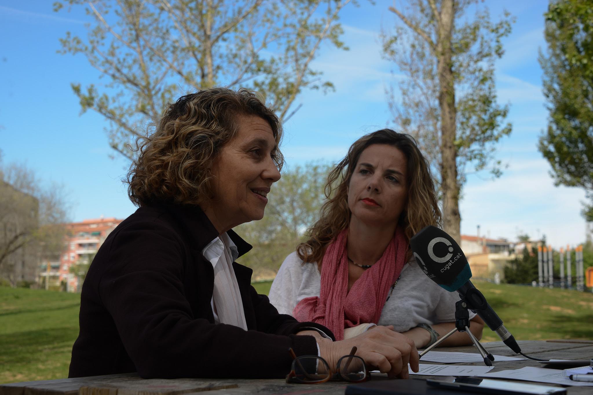 Concepció Curet i Joana Barbany han declarat que volen convidar a la reflexió FOTO: Localpres