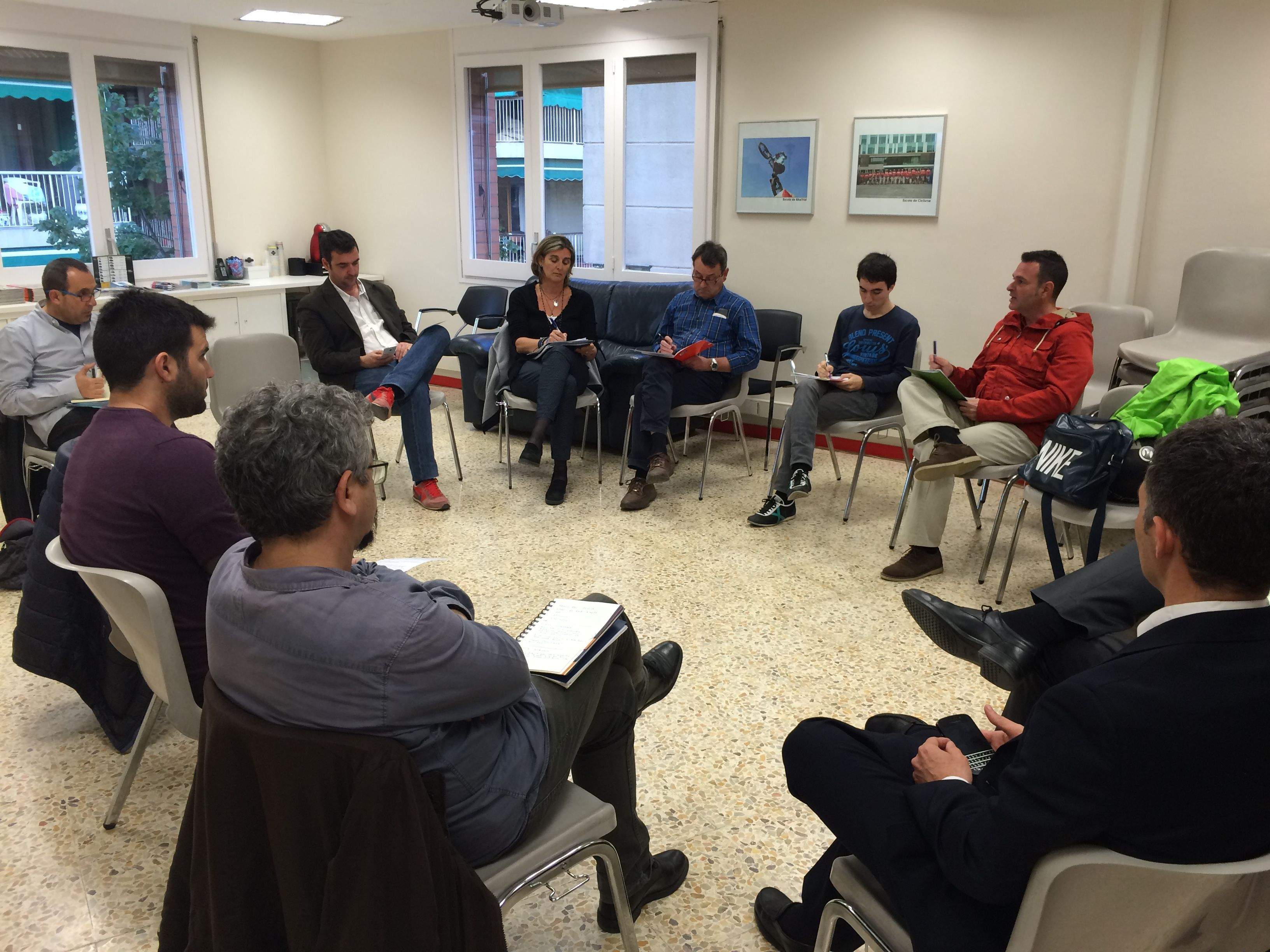 La reunió de la Coordinadora ha comptat amb la presència de nou representants de clubs FOTO: Àlex López Puig