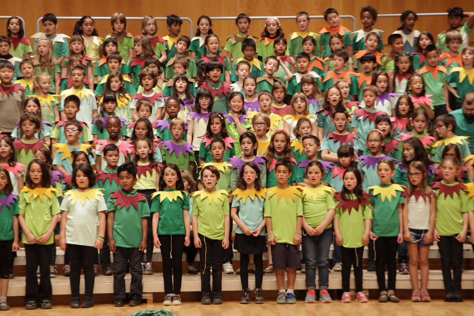 Els alumnes de segon de primària, al Teatre-Auditori FOTO: Artur Ribera