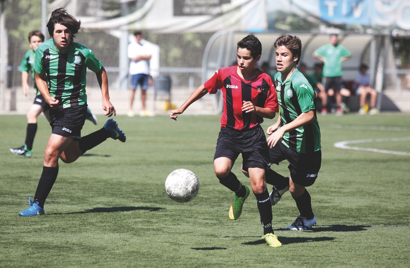 El Sant Cugat Esport FC i el CFU Mira-sol Baco són dos dels quatre clubs importants de la ciutat FOTO: Lali Puig