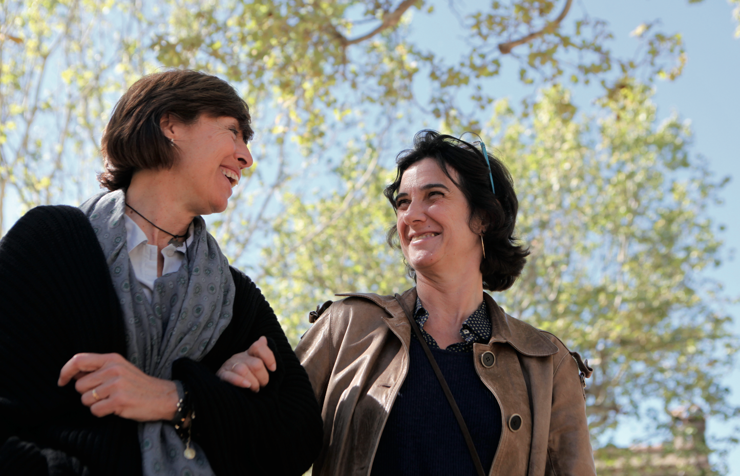 Les santcugatenques Alícia Bernes i Begoña Viñallonga volen ajudar a les entitats del tercer sector de Sant Cugat FOTO: Artur Ribera