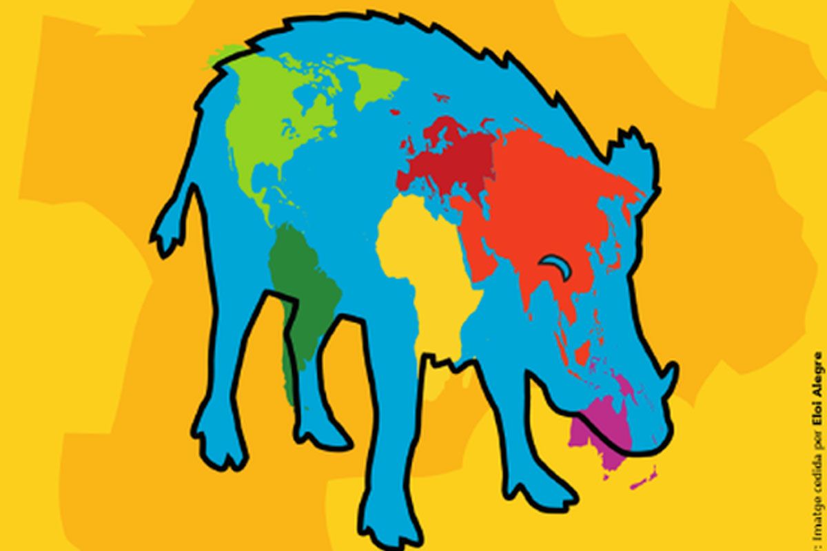 Cartell de la II Festa Intercultural, dissenyat per l'il·lustrador Eloi Alegre, col·laborador del TOT