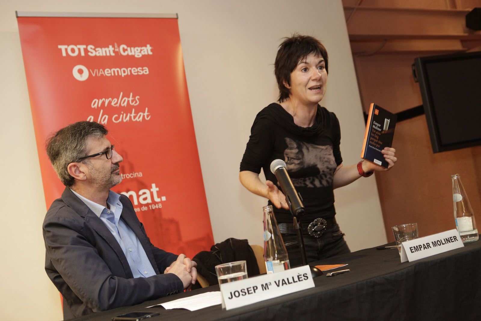 Empar Moliner ha presentat el llibre amb el TOT Sant Cugat  FOTO: Artur Ribera