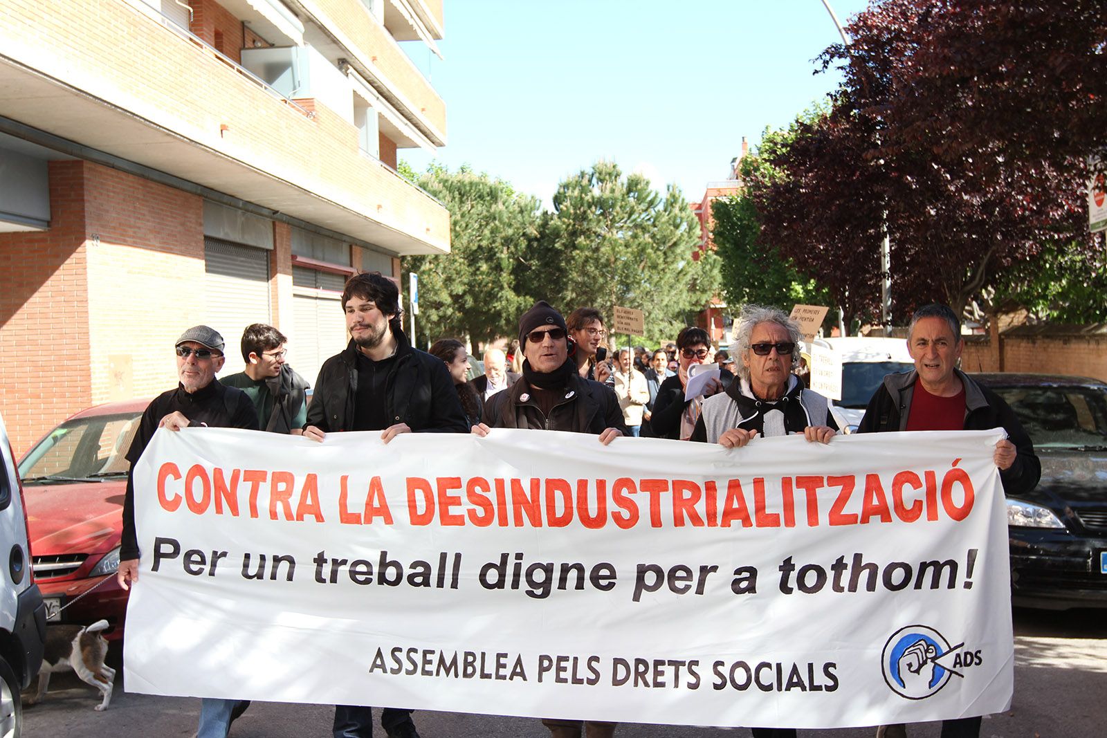 La manifestaicó ha aplegat un centenar de persones FOTO: Haidy Blanch