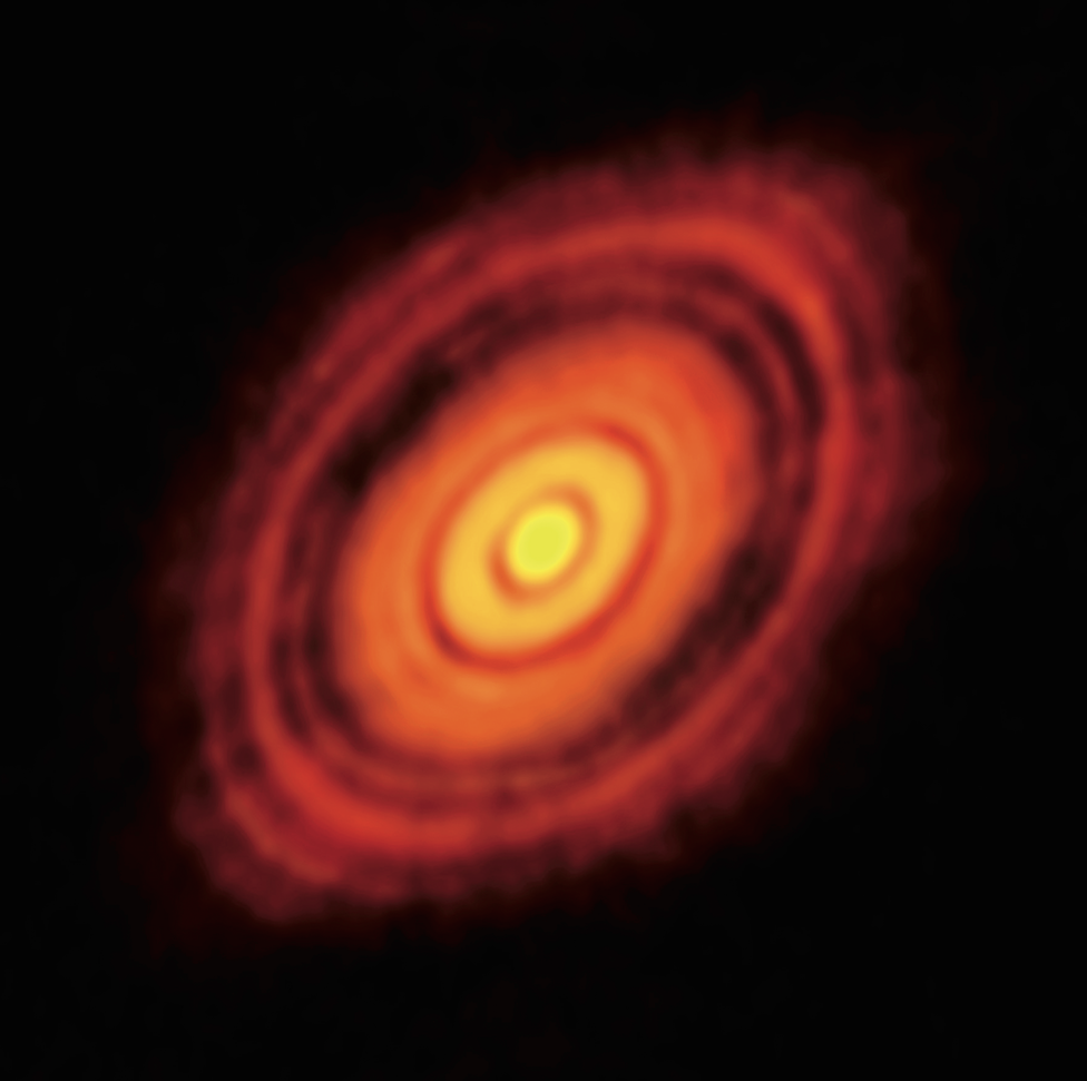 Imatge del disc protoplanetari al voltant d'HL Tauri FOTO: Alma (ESO/NAOJ/NRAO)