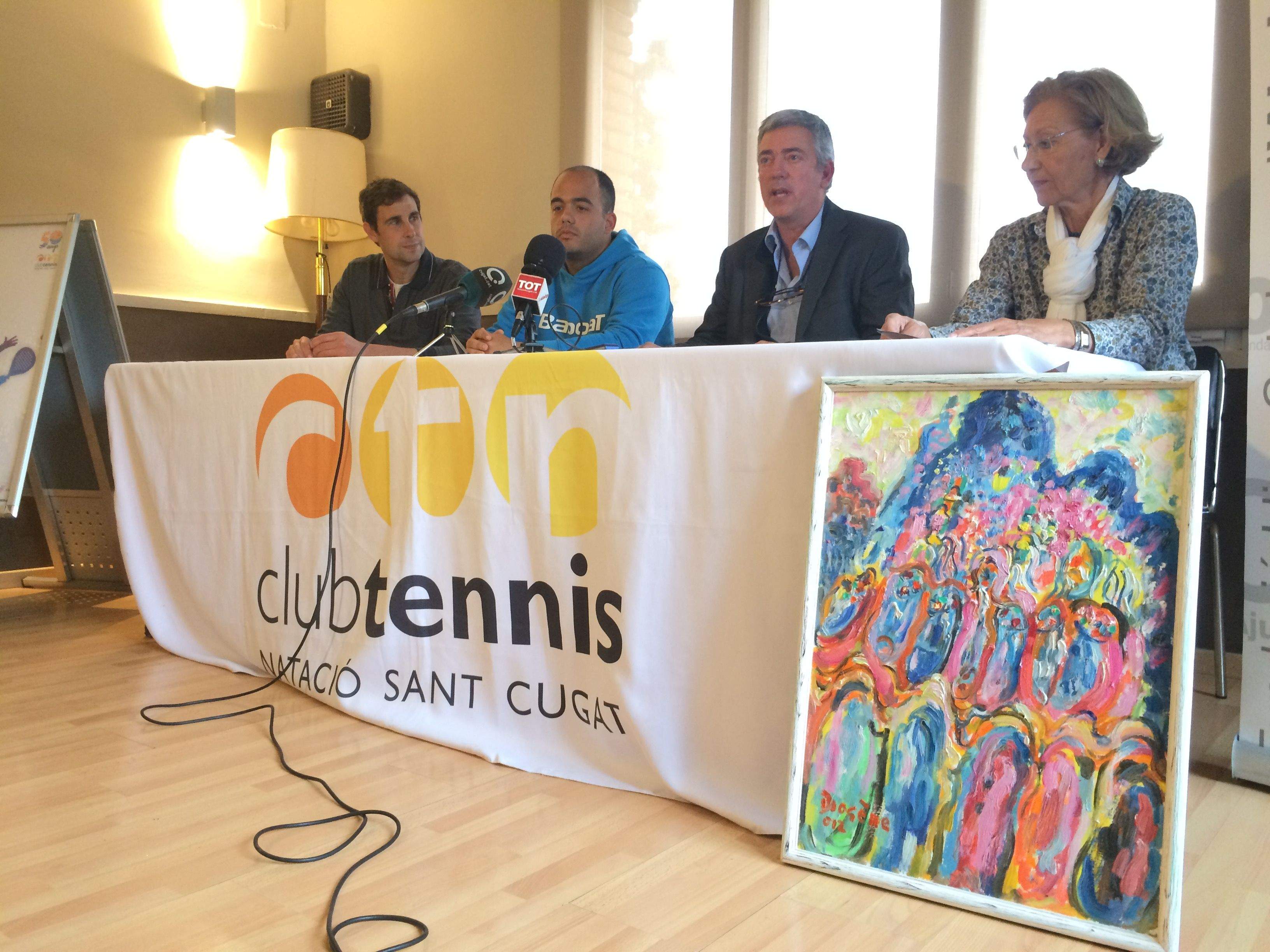 Francesc Costa, Manu Navas, Toni Lloret i Marisol Podio, en la presentació del torneig FOTO: Àlex López Puig