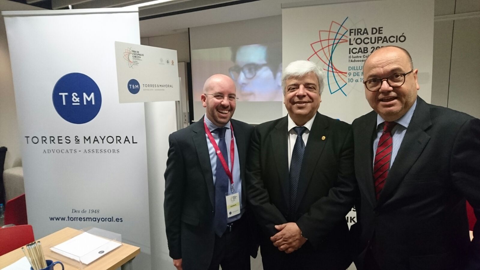 Foto Torres Mayoral a la Fira d'ocupació