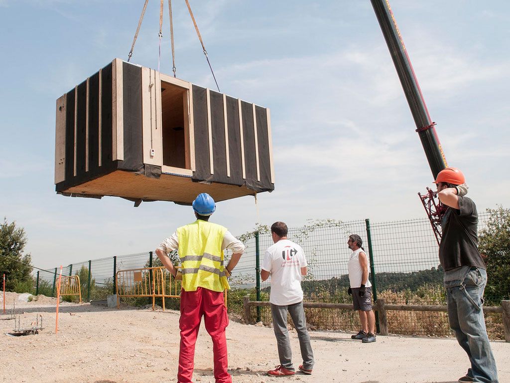 L'edifici (e)co es va instal·lar al juliol de 2015, però no s'ha fet el manteniment correcte FOTO: Localpres