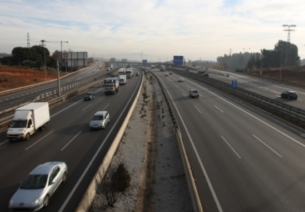 La mobilitat a la comarca passa en gran part per l'AP-7 i la C-58  FOTO: Lluís Llebot 