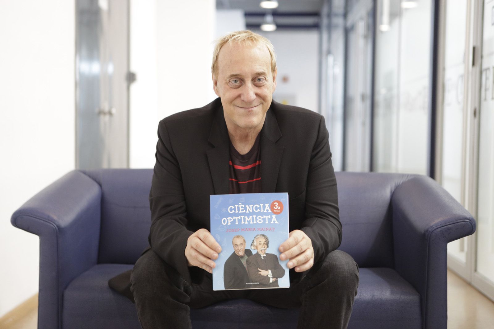 Josep Maria Mainat, optimista convençut, ha vingut a Sant Cugat aquest 12 de maig FOTO: Artur Ribera