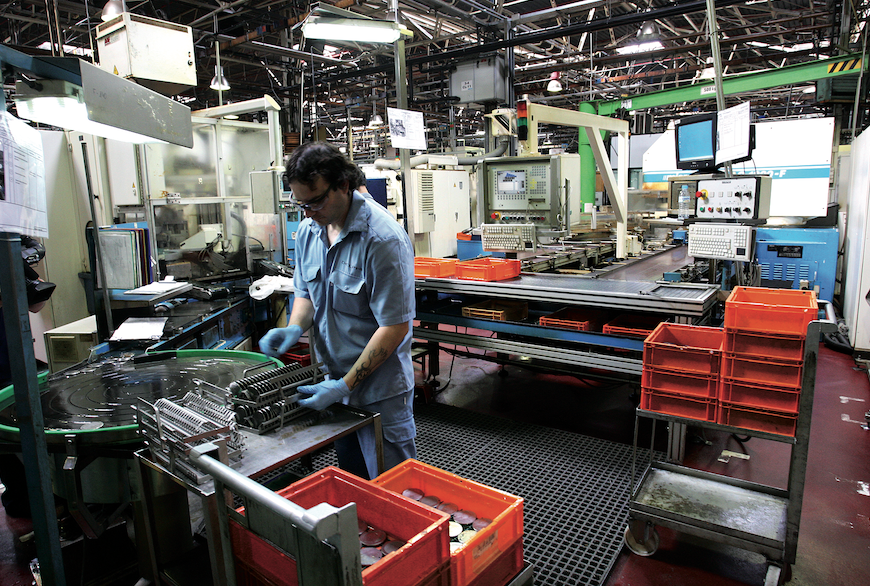 La indústria pesant mai ha tingut un pes destacat a Sant Cugat, on ara predomina el sector dels serveis FOTO: Arxiu