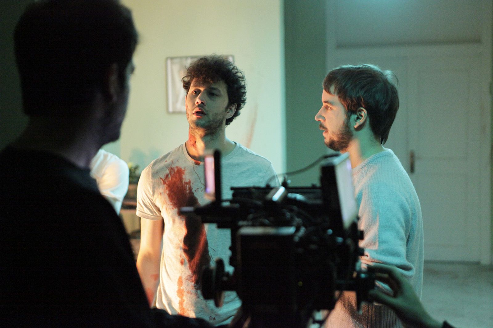 El director, Marc Martínez Jordán, durant el rodatge FOTO: Artur Ribera