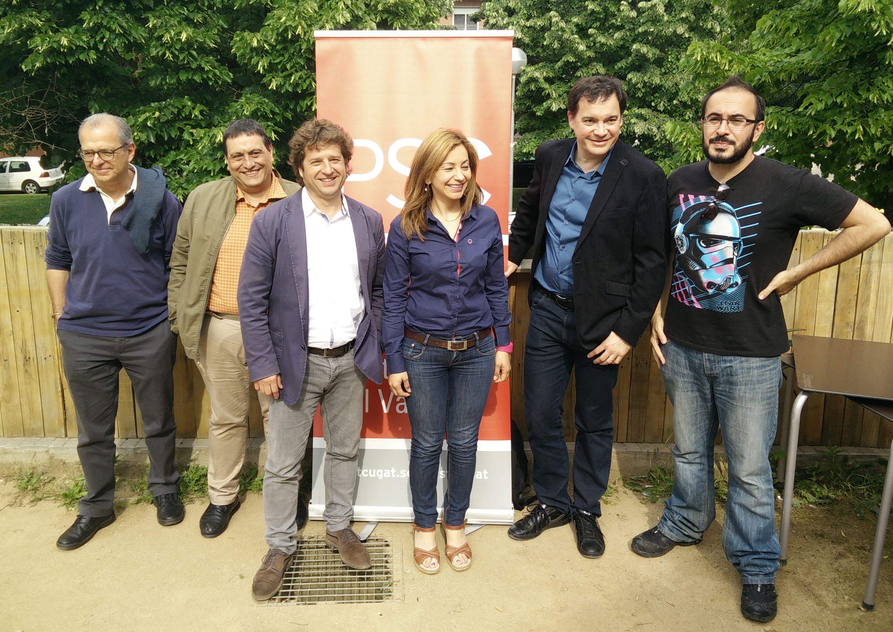 Els membres de la candidatura FOTO: Pere Fernández