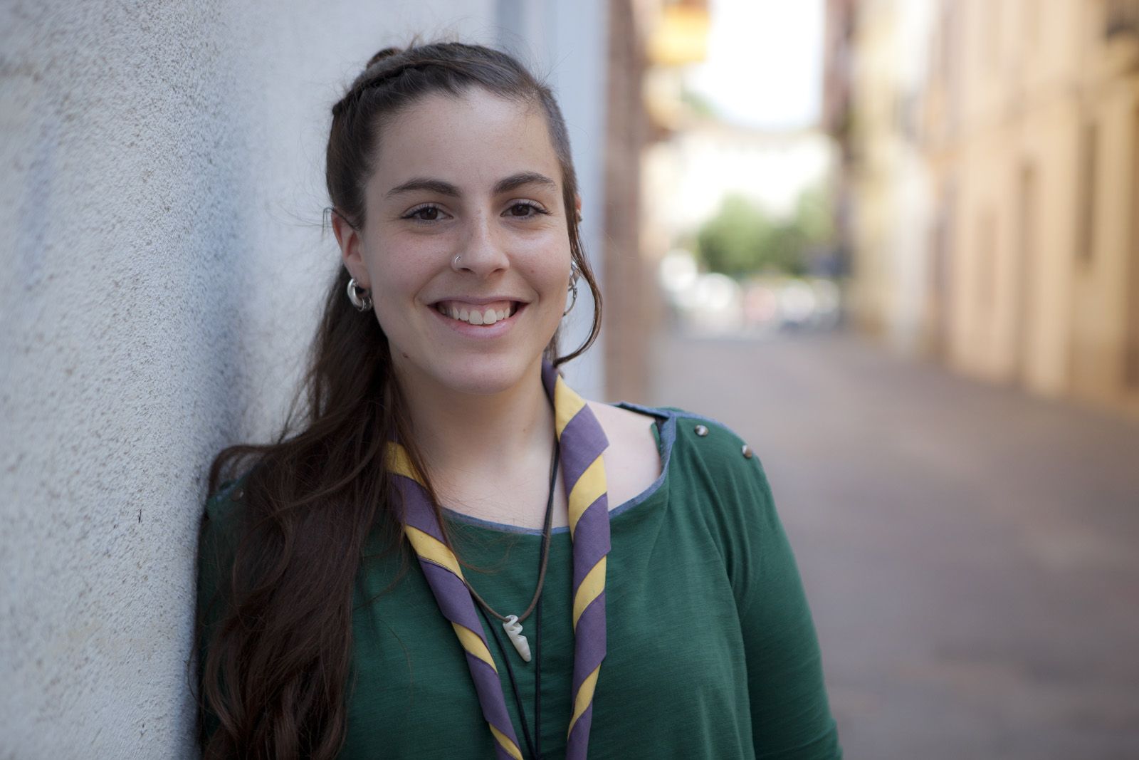 Cristina Torres té 22 anys i és monitora de l'esplai Pica-Roca  FOTO: Artur Ribera