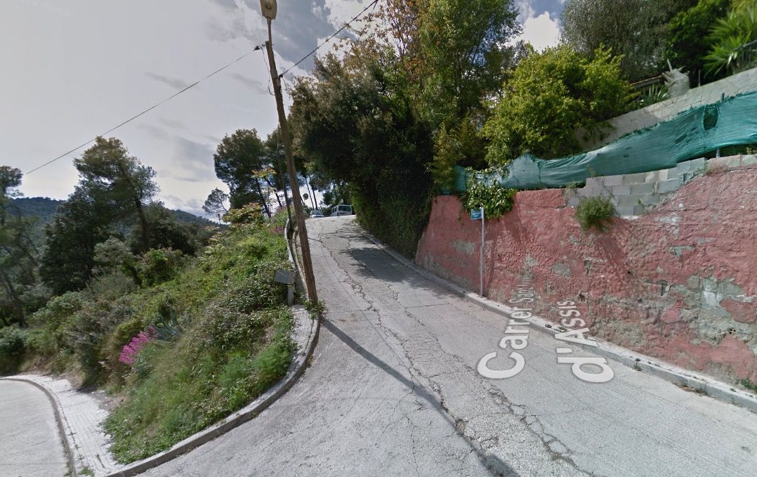 Tram del carrer Sant Francesc d'Assís afectat FOTO: Google Maps