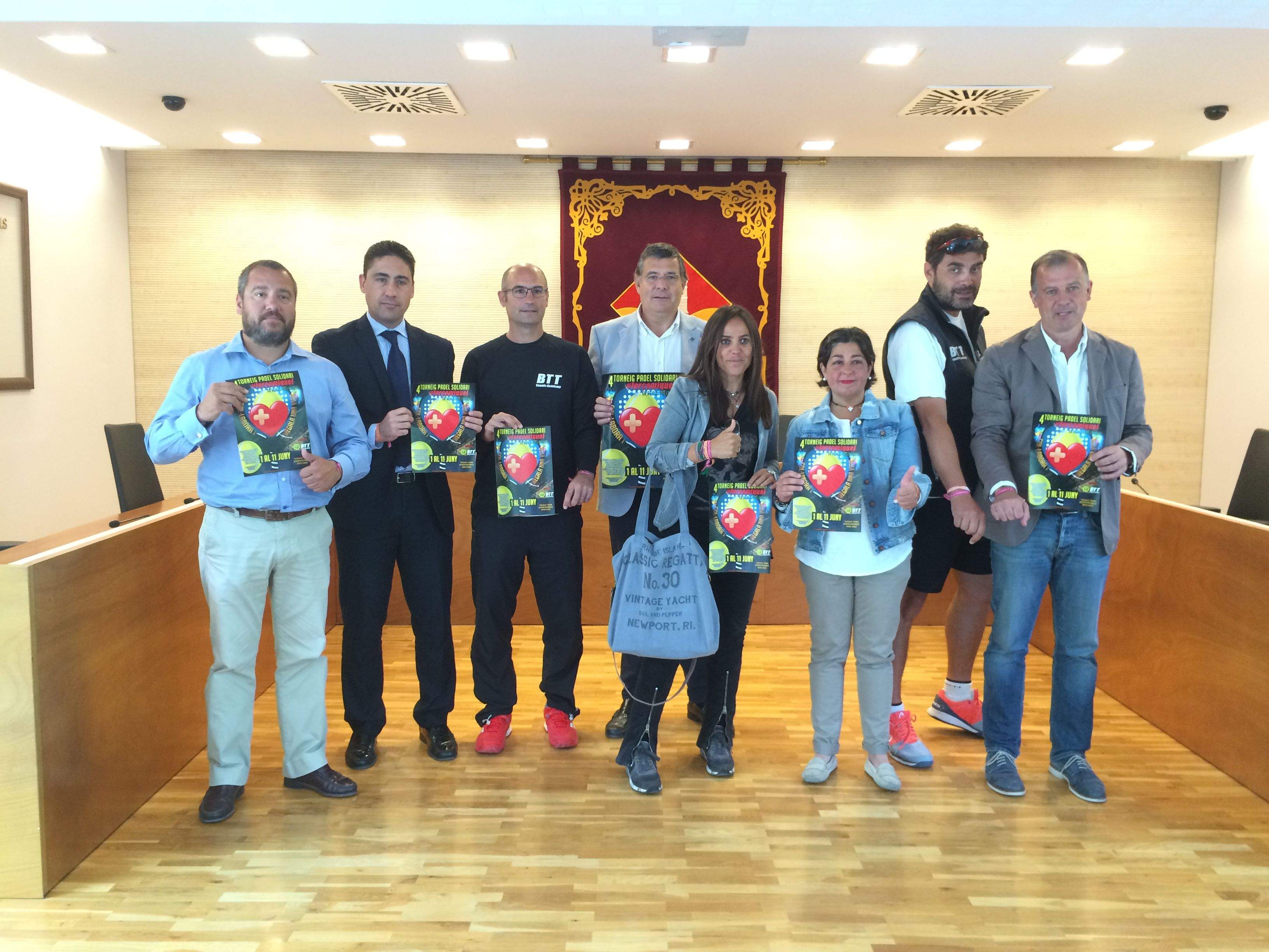 Organitzadors i col·laboradors del Torneig Força Miquel FOTO: Àlex López Puig