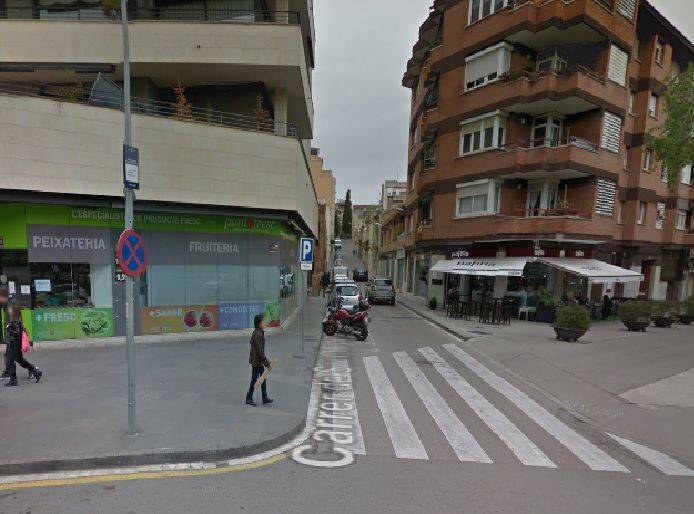 Imatge del carrer de Sant Medir, que va des de la rambla del Celler fins al Monestir