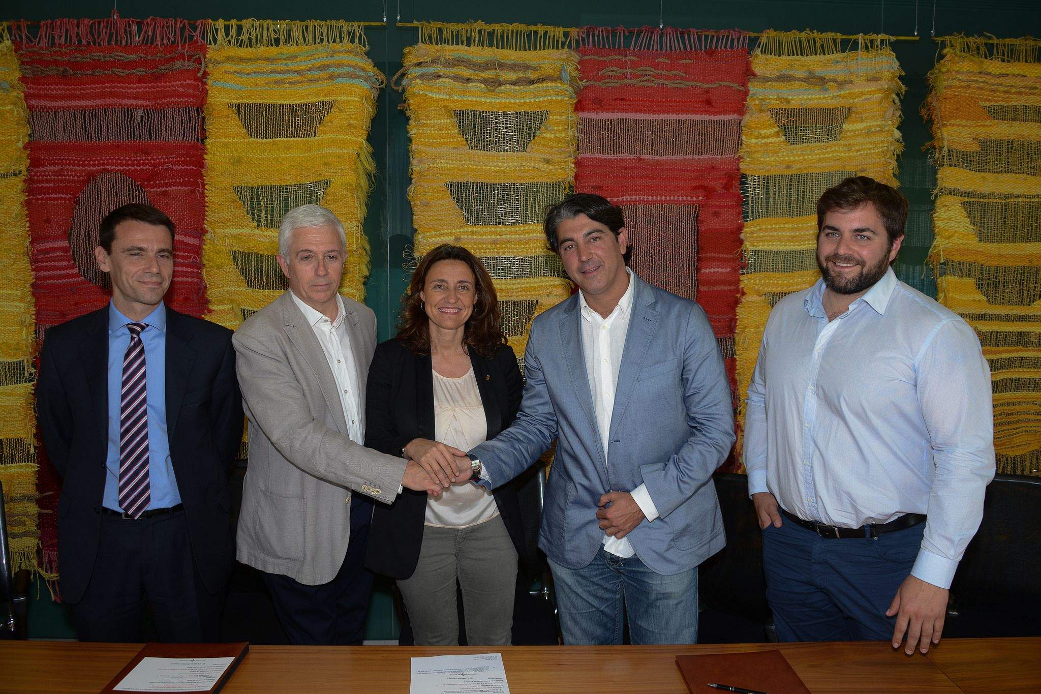 Xavi Moreno, Llorens Santasusagna, Mercè Conesa, Josep Maria Alarí i Eloi Rovira FOTO: Localpres