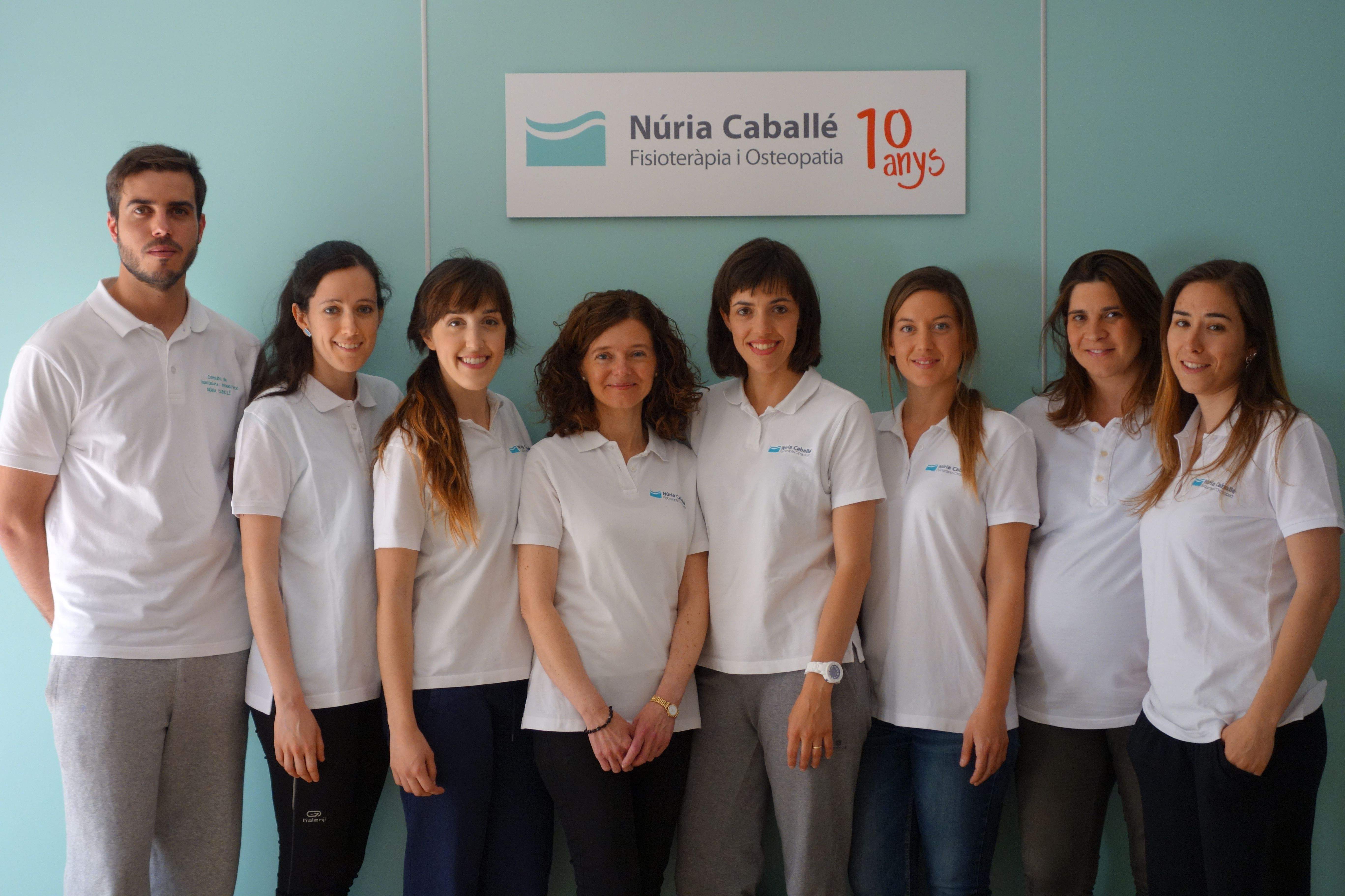 L'equip de fisioterapeutues del Cehntre Núria Caballé FOTO: Cedida 