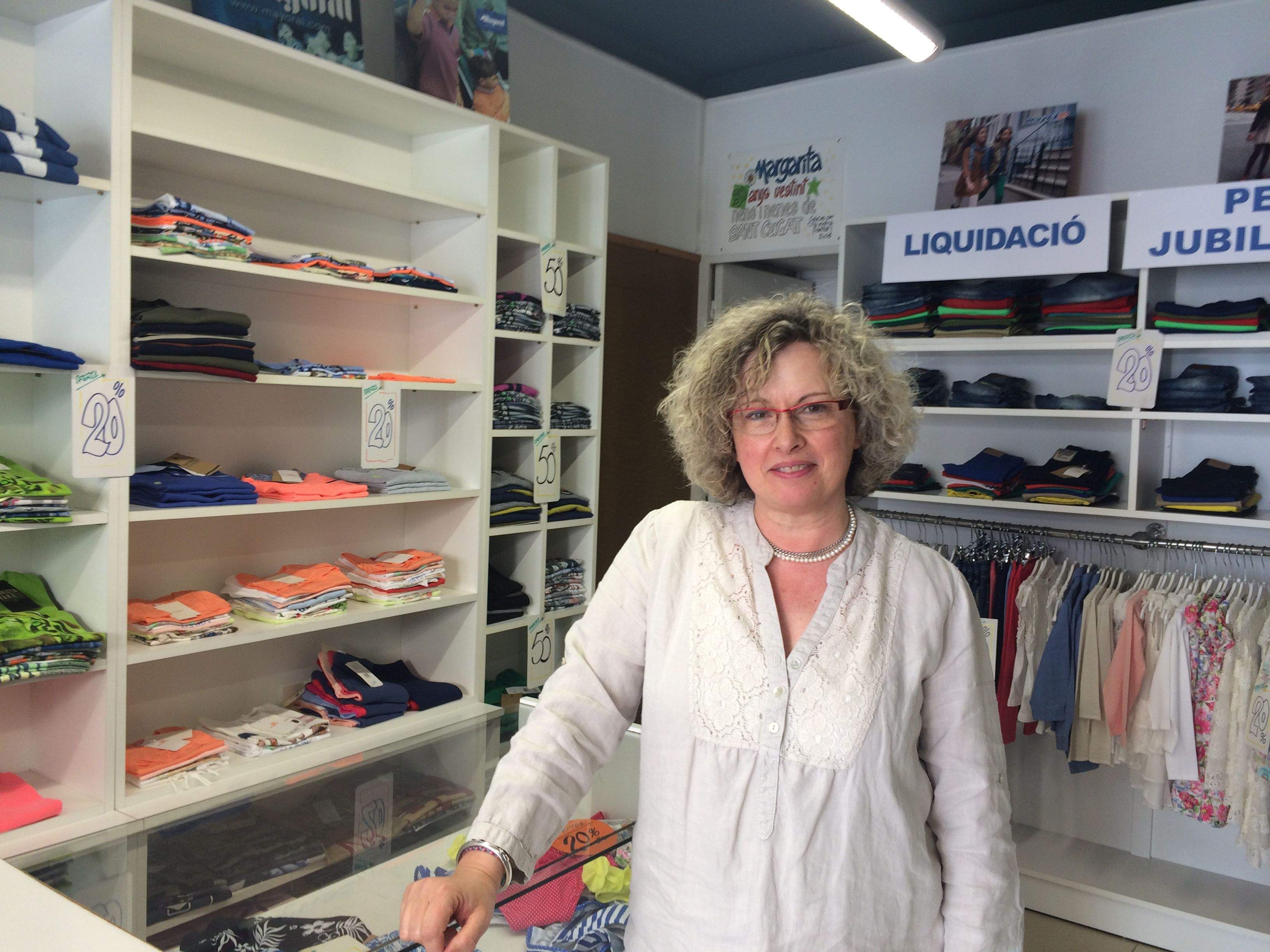 Margarita Gómez, propietària de la botiga de moda infantil Margarita FOTO: Mireia Puente 