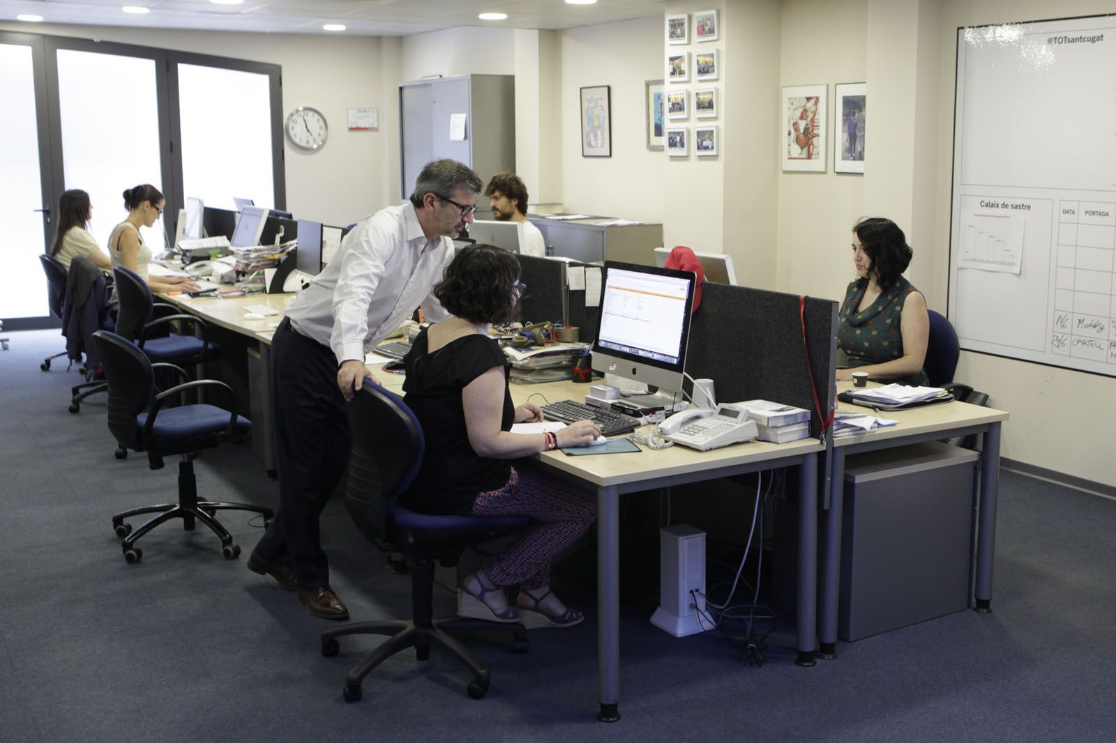 Part de la redacció de periodsites del TOT Sant Cugat FOTO: Artur Ribera 