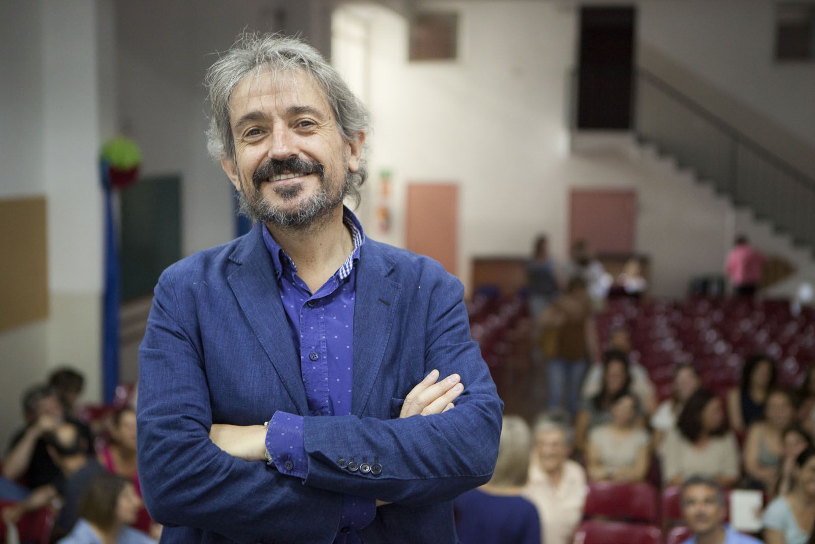 Carles Capdevila, abans de fer la xerrada al Santa Isabel FOTO: Artur Ribera