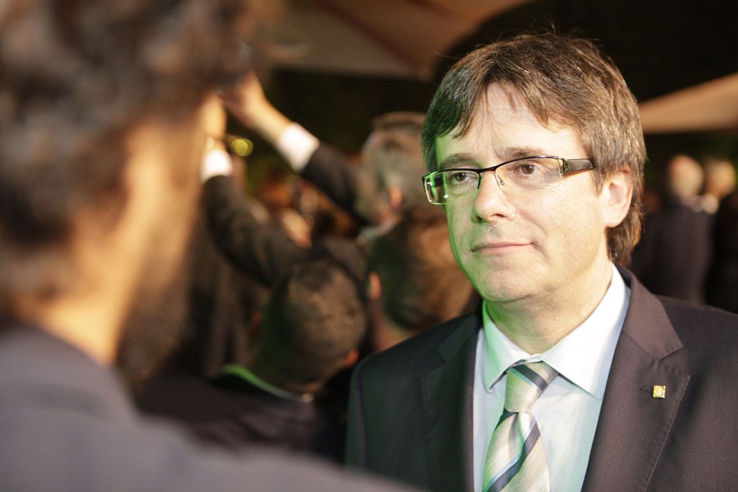 El president de la Generalitat, durant l'entrevista amb el TOT FOTO: Artur Ribera