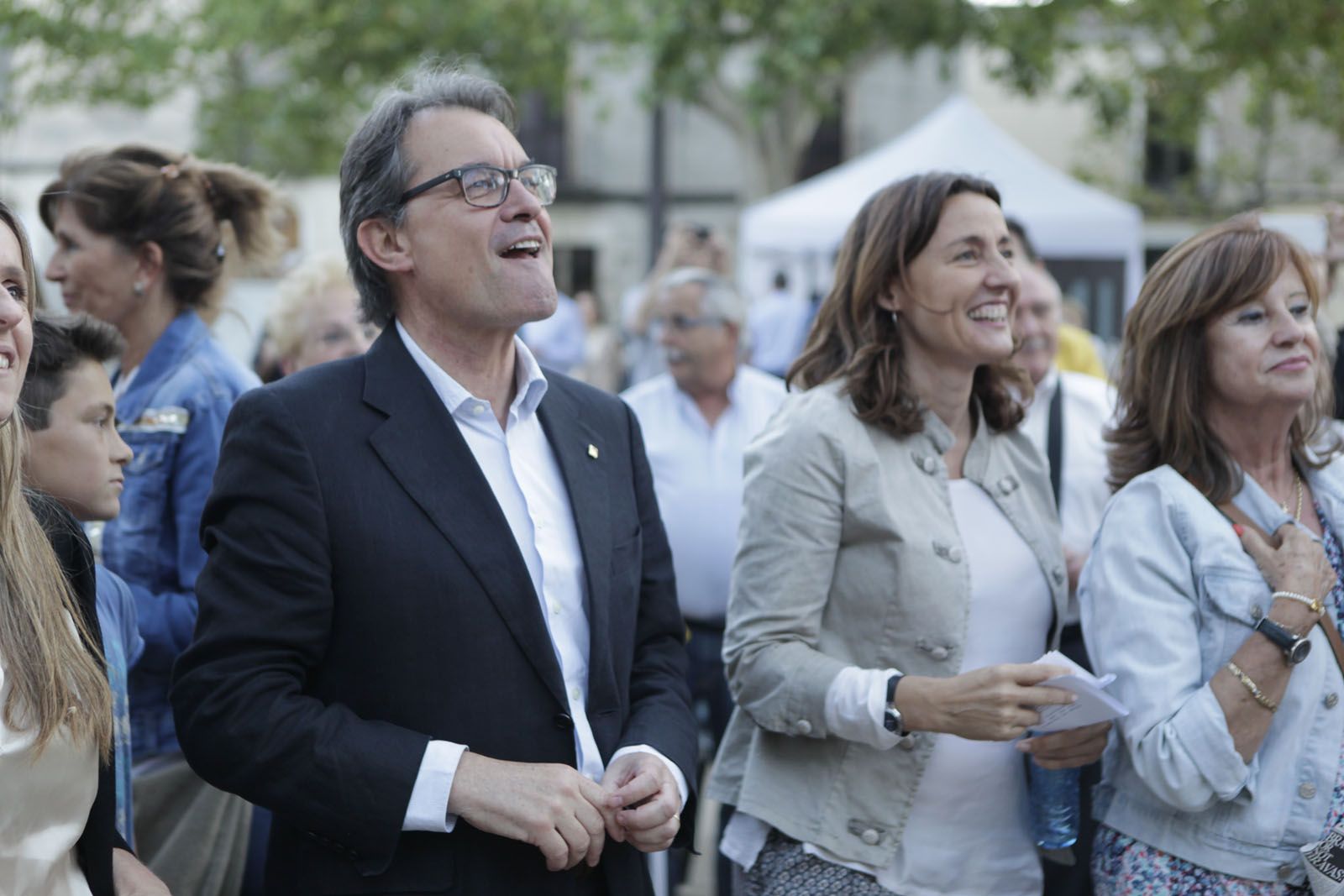 Artur Mas ha tret pit del model de Sant Cugat des de la plaça de Barcelona FOTO: Artur Ribera