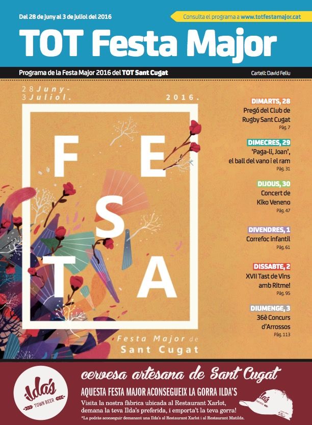 El cartell de la Festa Major 2016 és obra del santcugatenc David Feliu