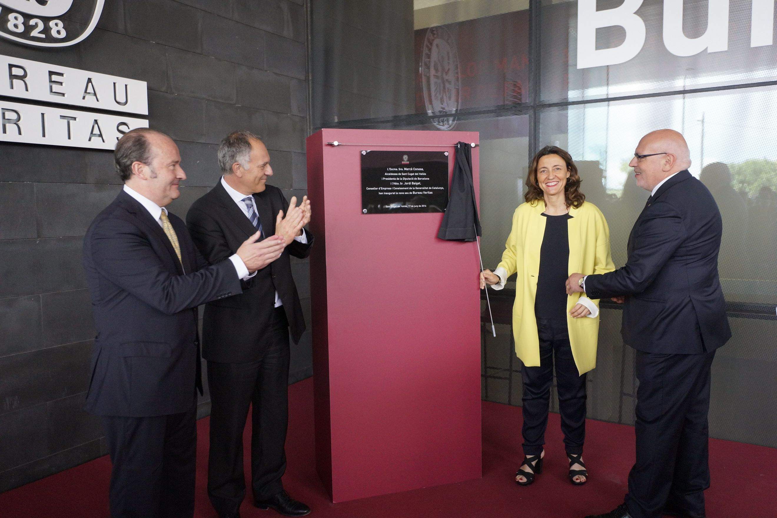 L'alcaldessa de Sant Cugat, Mercè Conesa, ha inaugurat la seu de Bureau Veritas FOTO: Cedida