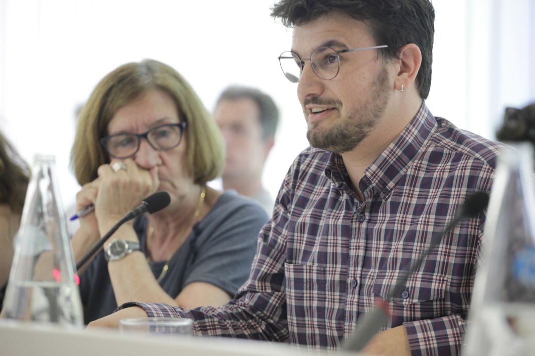  Ramon Gutiérrez (ICV-EUiA) va presentar la moció FOTO: Artur Ribera