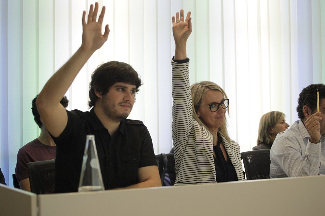 Èric Gómez i Mireia Ingla, regidors d'ERC a Sant Cugat  FOTO: Artur Ribera