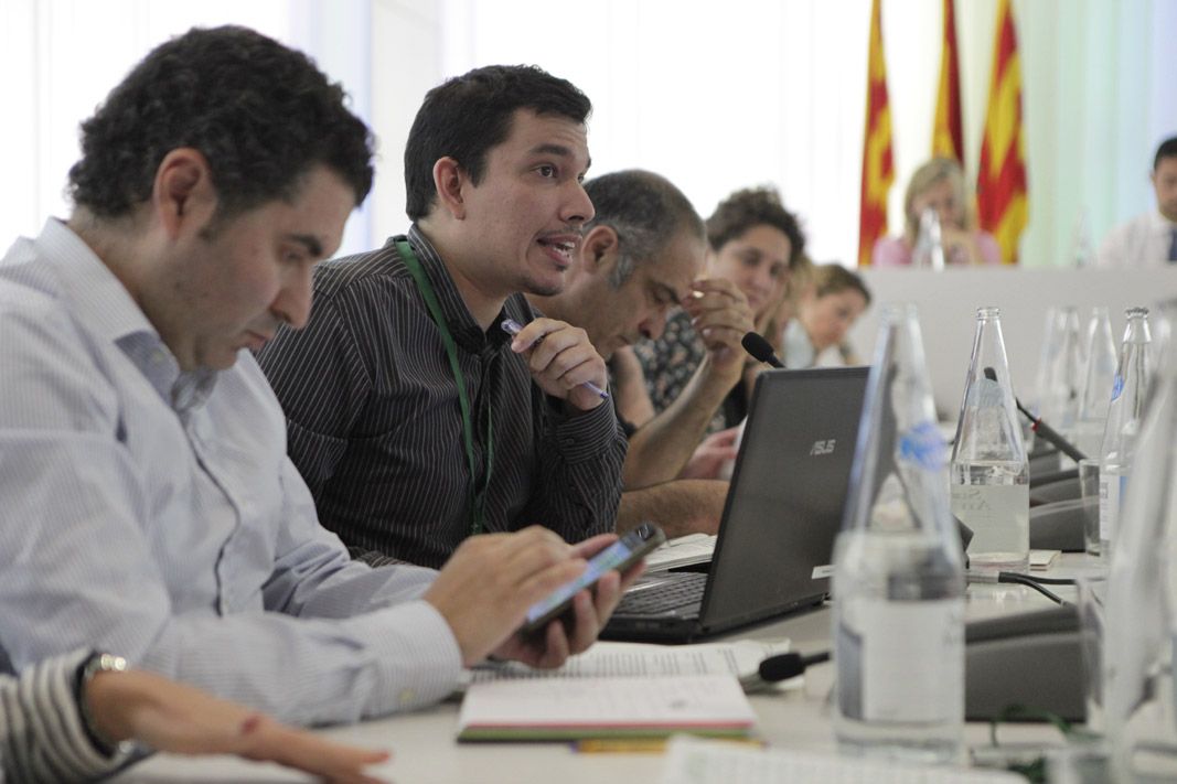 Dimitri Defranc durant una intervenció al Ple FOTO: Artur Ribera