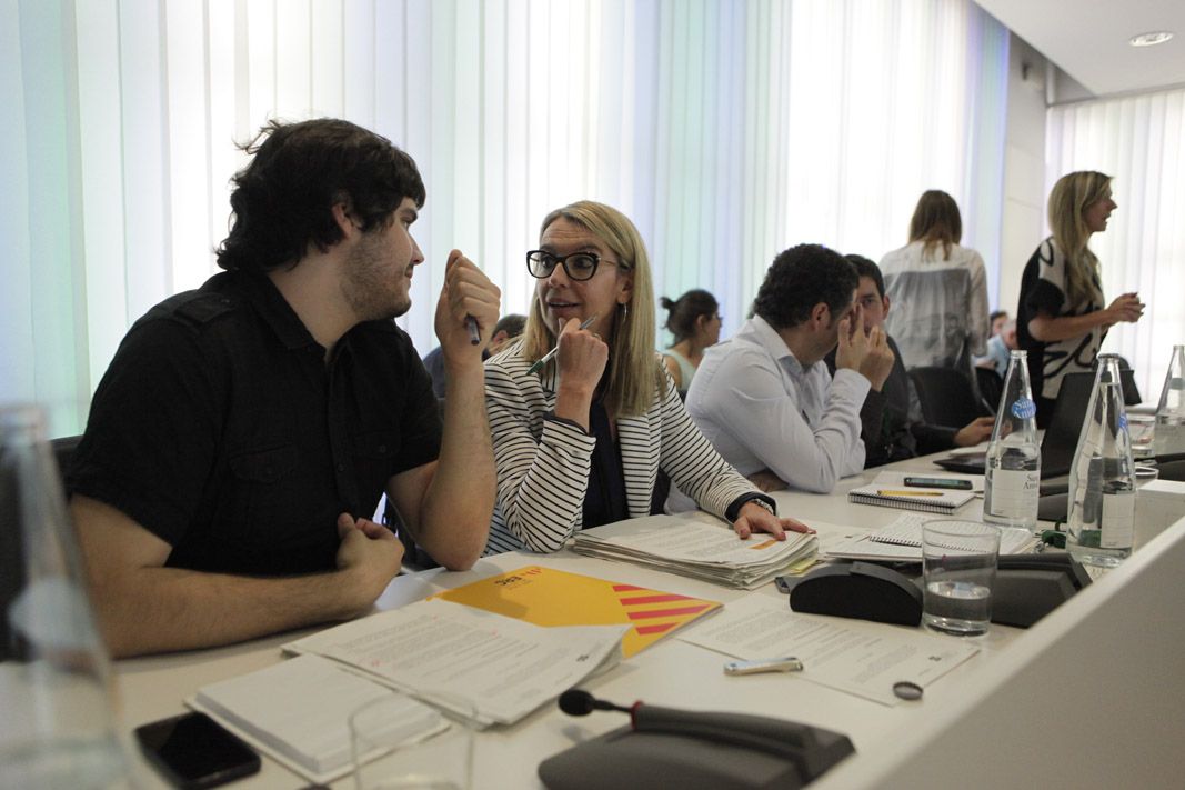 Èric Gómez ha estat qui ha presentat la moció FOTO: Artur Ribera