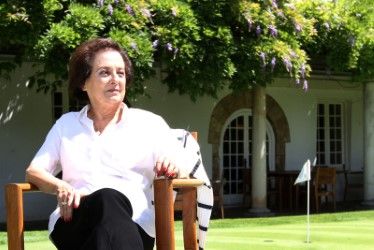 Teresa Marsal, a 73 anys, al Club de Golf Sant Cugat FOTO: Haidy Blanch