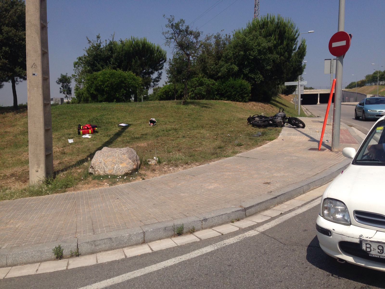 Imatge de l'accident FOTO: Artur Ribera 