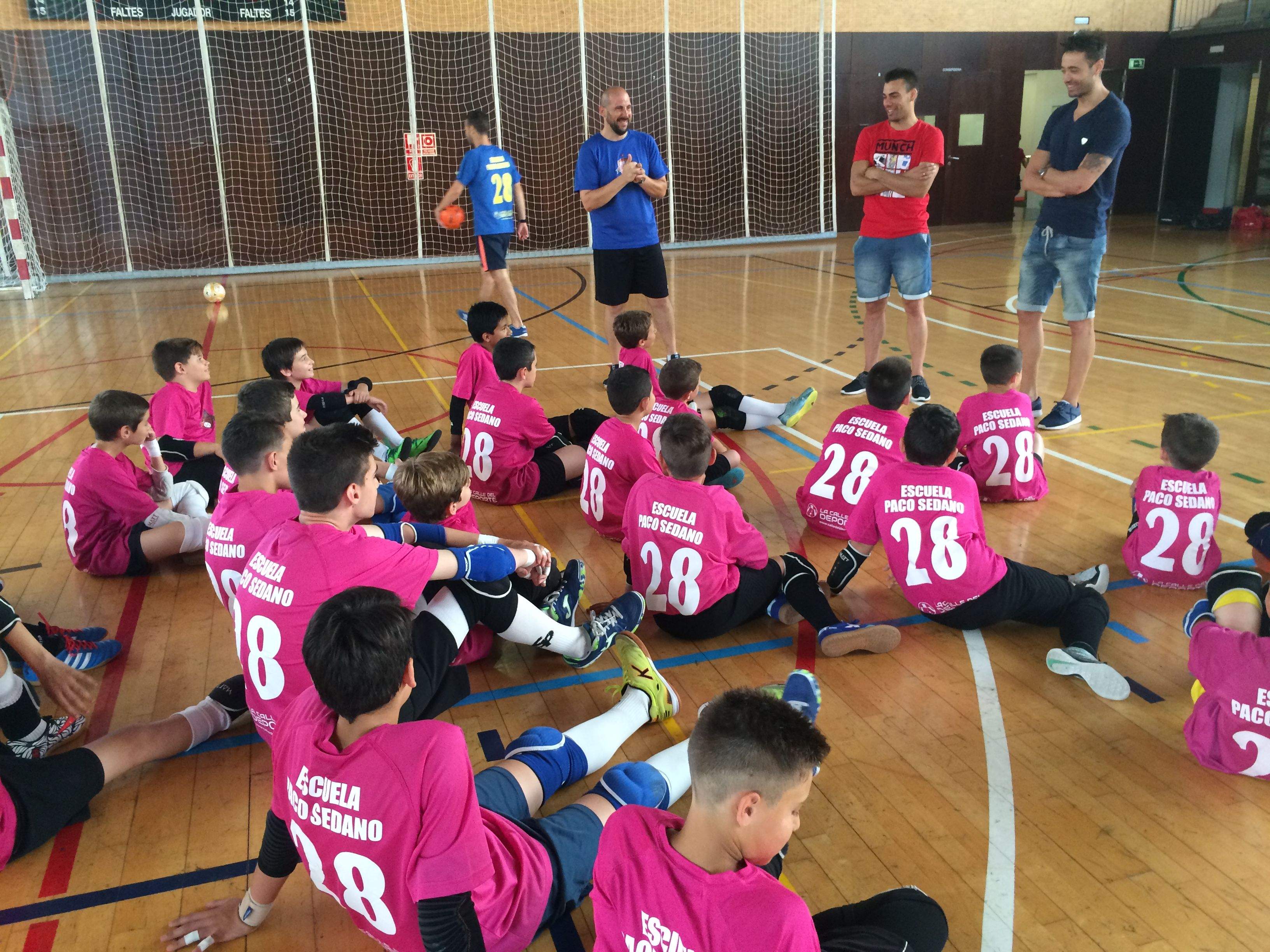 Sergio Lozano i Paco Sedano han visitat el campus de Sedano FOTO: Àlex López Puig