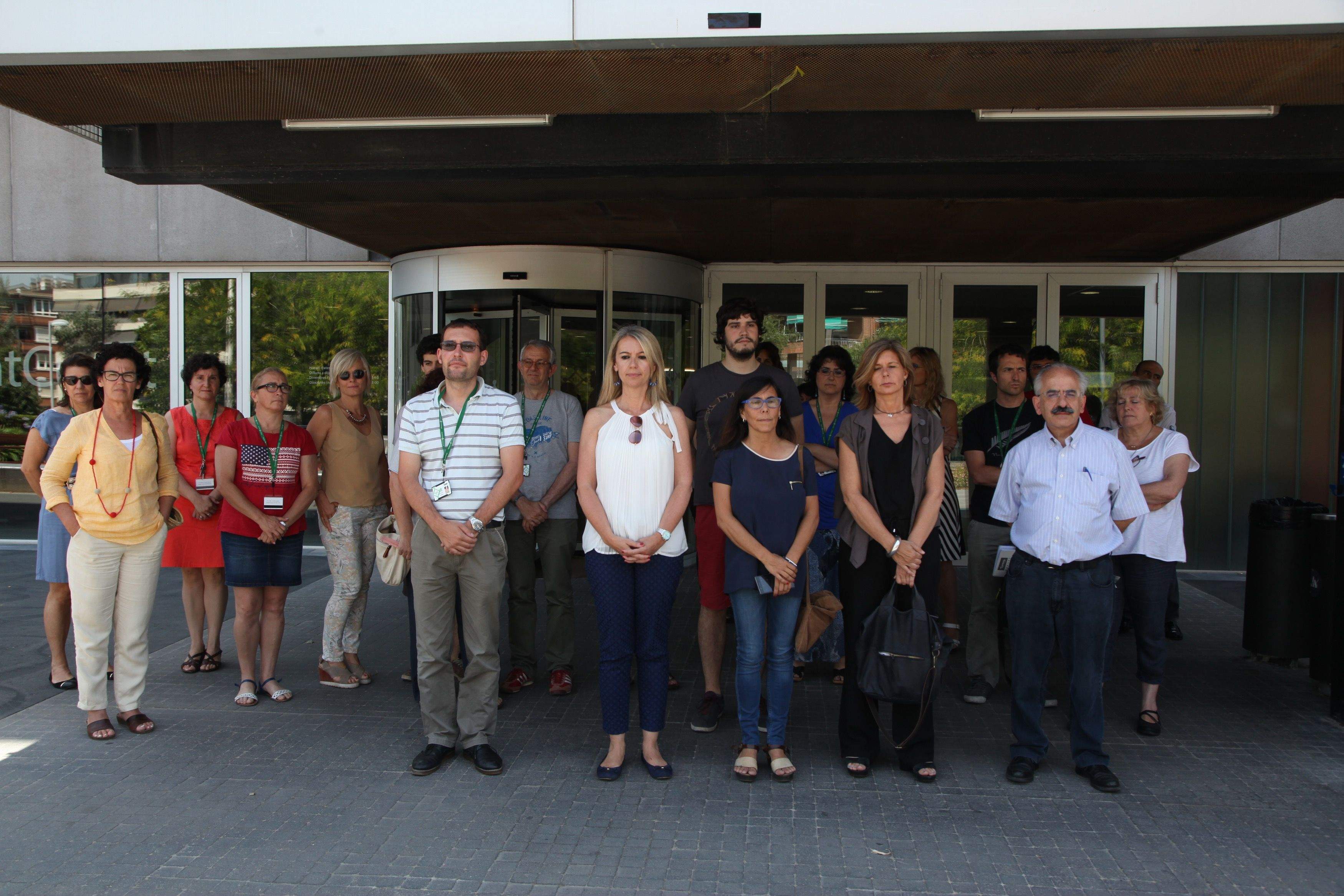 Moment del minut de silenci FOTO: Localpres