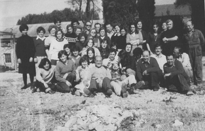 Els últims treballadors de la Casa Aymat, juliol de 1980. FOTO: Arxiu López