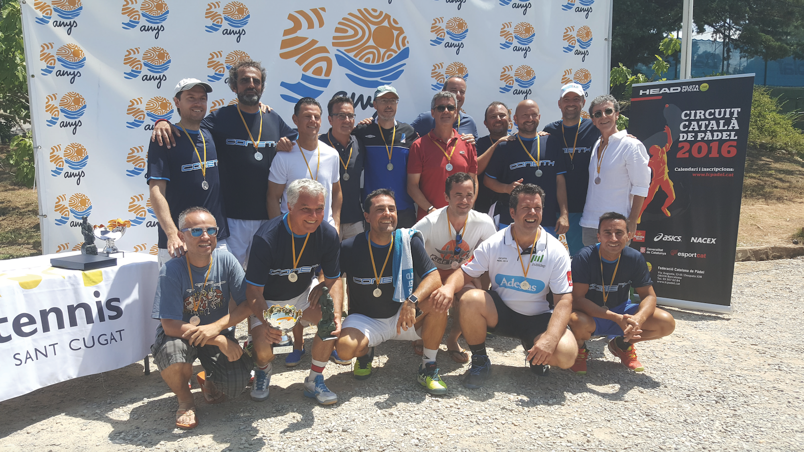 El CT Barcino guanya el campionat sènior de pàdel