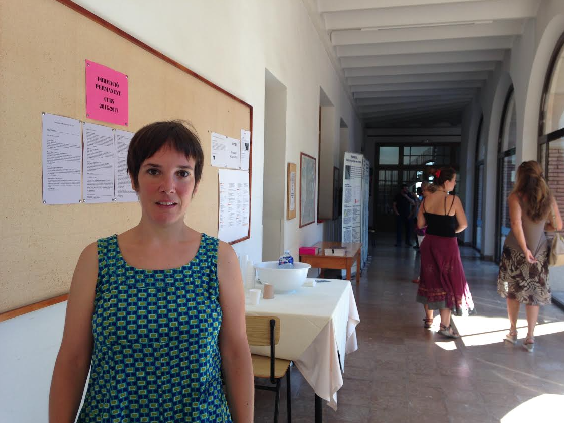 Maria Villellas ha participat en la conferència 'Violència sexual contra les dones en els conflictes FOTO: Sergi Baixas
