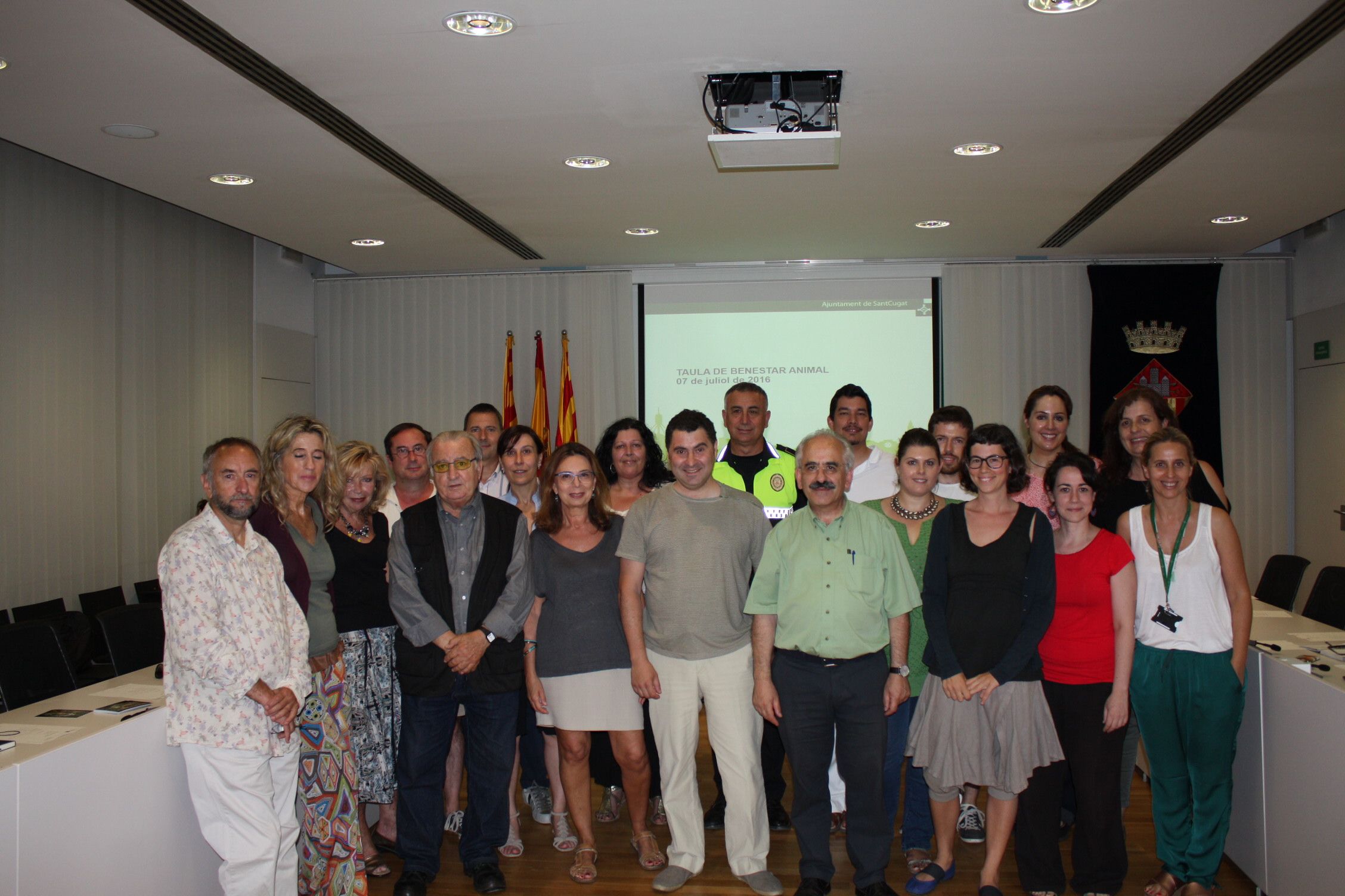 Integrants de la Taula de Benestar Animal  FOTO: Localpres