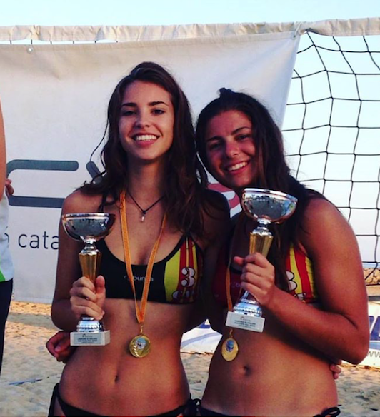 Sara Bisbe (esquerra) i Andrea Bove (dreta) FOTO: Cedida