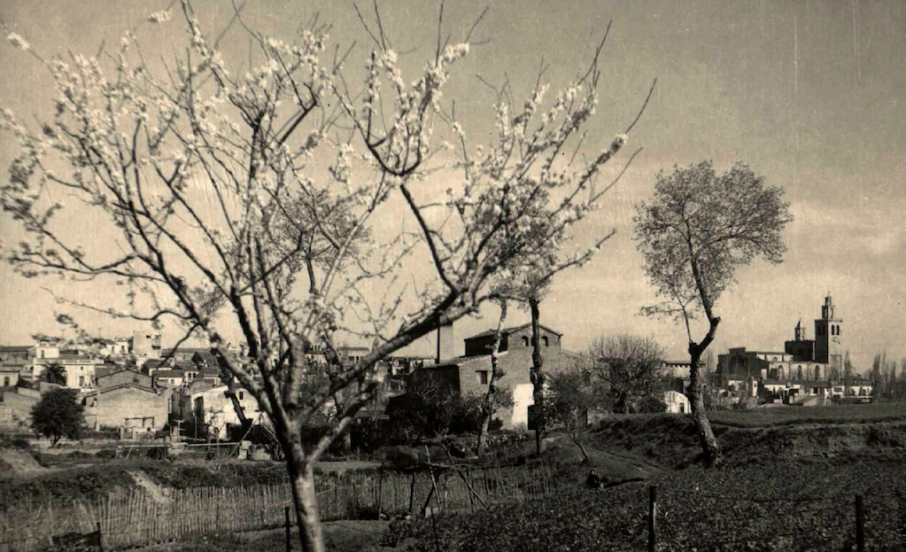Vista de Sant Cugat als anys 20 del segle passat FOTO: Arxiu