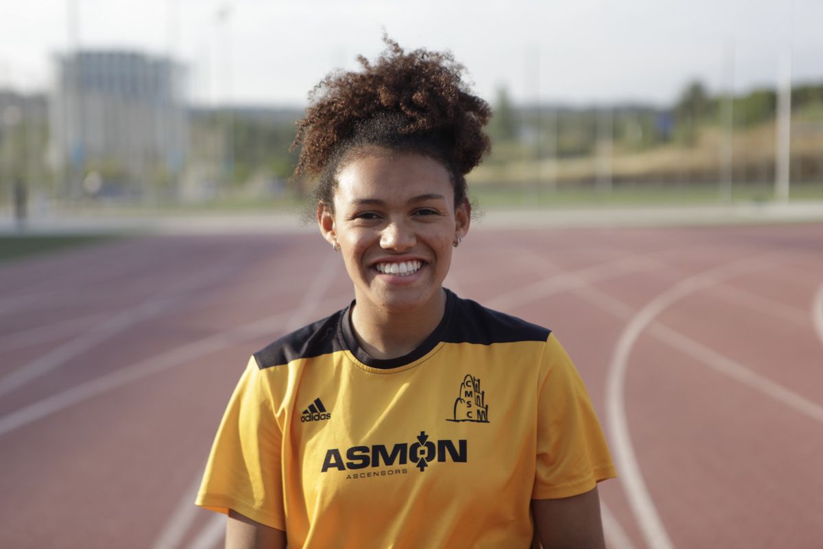 Jaël Bestué, a la pista de la ZEM La Guinardera FOTO: Artur Ribera