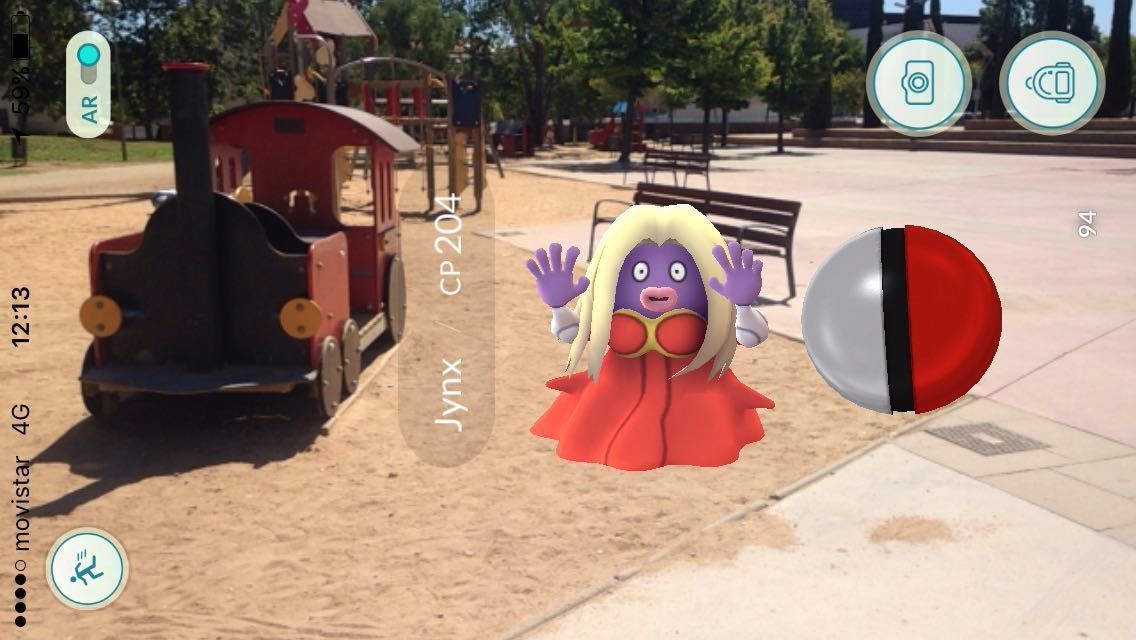 Un Pokémon al parc de Ramon Barnils FOTO: S. Baixas