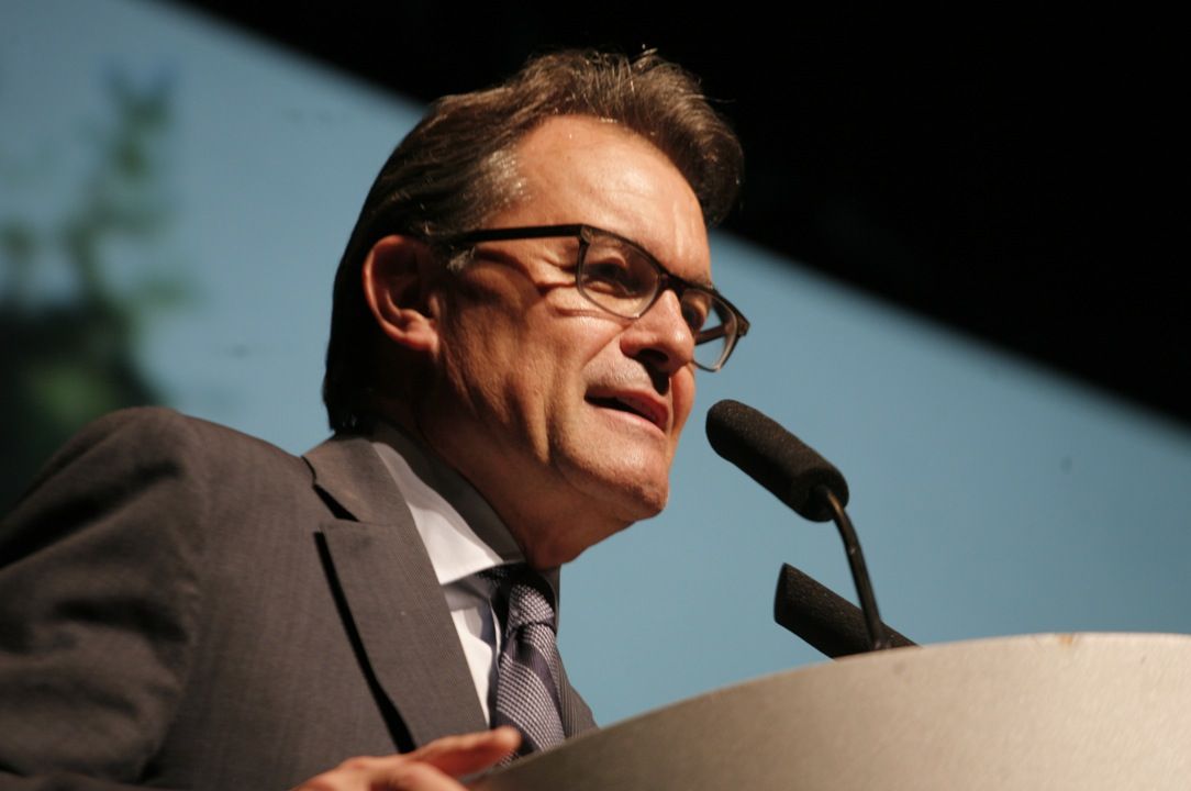 Artur Mas durant una visita a Sant Cugat  FOTO: Artur Ribera