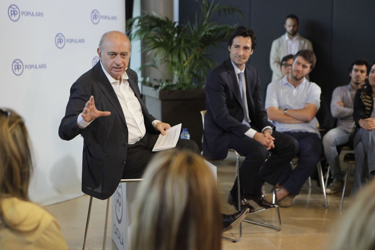 Fernández Díaz en un acte de campanya organitzat pel PP Sant Cugat FOTO: Artur Ribera